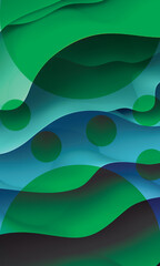 Poster - Abstract gradient waves background, technology, modern, abstract, background, waves.