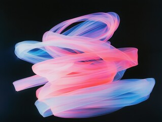Poster - Dynamic neon light streaks abstract art digital design vibrant colors motion speed contemporary aesthetics
