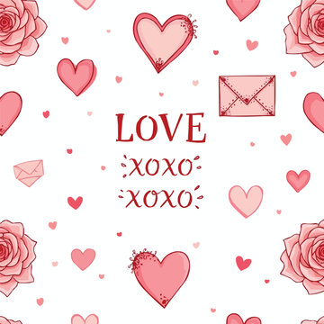 Valentines Day Calligraphy with Heart