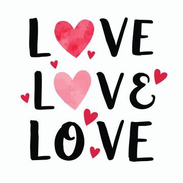 Valentines Day Calligraphy with Heart