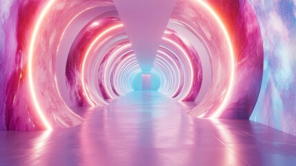 Wall Mural - a tunnel with a light at the end