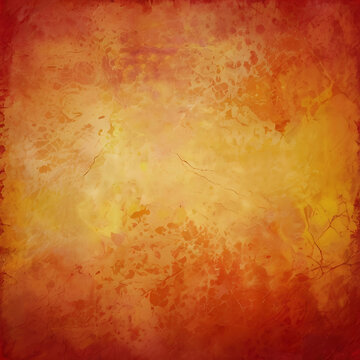 Warm gradient background with a grunge texture in orange and yellow, perfect for text overlay.