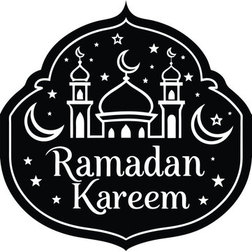 Ramadan Kareem Islamic Silhouette vector