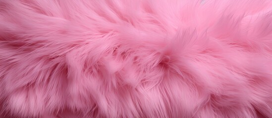 Aufkleber - Soft pink fluffy faux fur texture filling the frame with gentle peaks and valleys, perfect for copy space or stylish backgrounds.