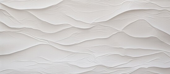 Fototapete - Textured white paper background with subtle wave patterns providing ample blank space for text placement in a minimalistic layout.