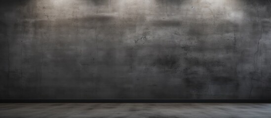 Leinwandbilder - Textured dark concrete wall background with soft lighting at the top edges creating an ideal copy space for interior design presentations