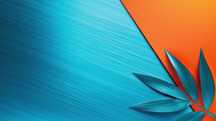 Poster - Dynamic closeup of anodized aluminum texture in blue and red gradient vibrant sleek design studio setting
