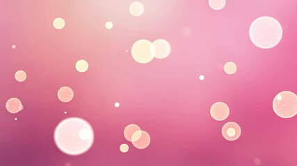 Aufkleber - Pink background with many small circles. The circles are of different sizes and are scattered all over the background