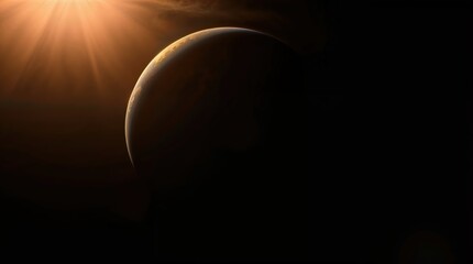 Wall Mural - Planet Earth cutvature. Aerial view of blue planet from space. 