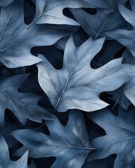Poster - Closeup of industrial residue coated faded leaves urban environment textured nature gritty scene