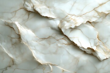 White marble texture with gold veins.