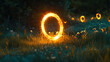 © Kale Galaxy - A glowing infinity loop in a peaceful meadow, symbolizing an eternal pledge. (1)