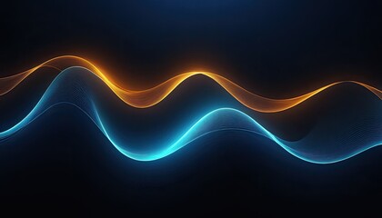 Poster - Abstract banner with flowing waves design
2