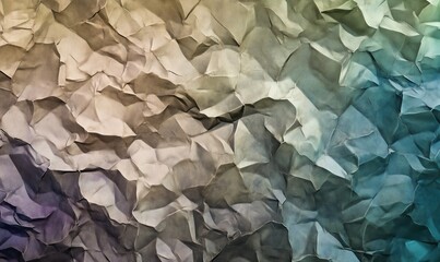 Poster - Crumpled Textured Background with Subtle Color Gradients and Depth Effects