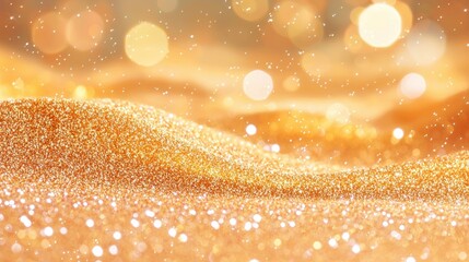 Poster - Vibrant metallic glitter dust particles artistic macro detail abstract environment reflective highlights