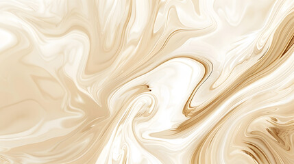 Poster - Abstract beige color marble swirl background, generative ai