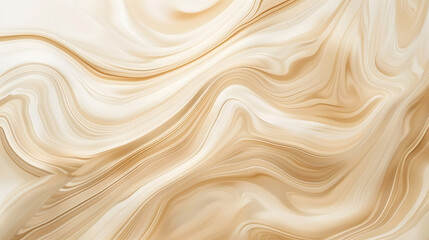 Poster - Abstract beige color marble swirl background, generative ai