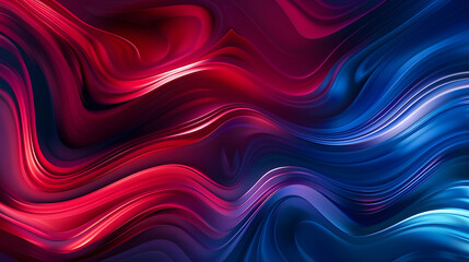 Abstract deep red and blue vibrant gradient colors background, generative ai