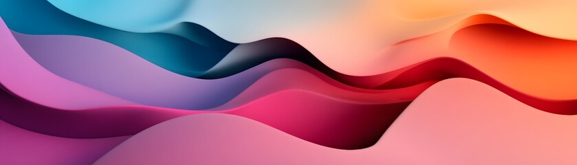 Poster - A vibrant wave of colorful patterns and gradients flows seamlessly, creating a dynamic and modern abstract design. Perfect for backgrounds, posters, and digital projects.
