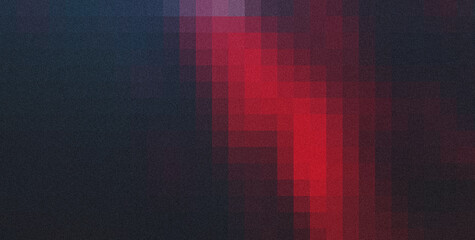 Aufkleber - Grainy digital texture glowing with vibrant red pixel light, creating futuristic technological surface pattern