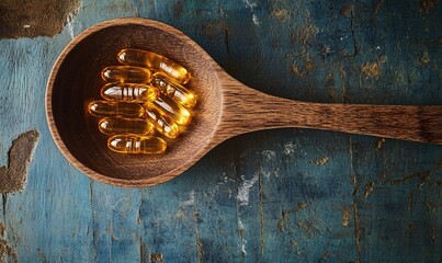 wooden spoon on a wooden table