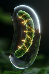 Poster - The importance of preserving growth hormones for future medical advancements depicted visually,