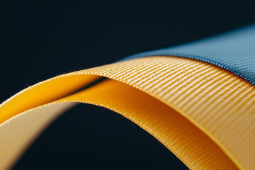 Aufkleber - The detailed ribbon bookmark of a Bible or other religious book, elegantly draped,