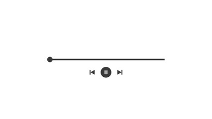 Media Music Player Vector