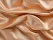 © xbzz - Elegant flowing brown satin fabric texture luxurious drapery macro soft sheen textural detail