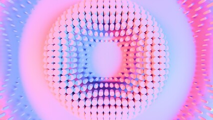 Poster - Abstract Cylindrical Pattern with Gradient Colors