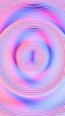 Aufkleber - Abstract Cylindrical Pattern with Gradient Colors