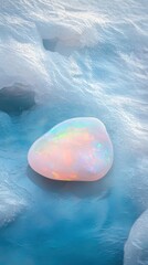Poster - Macro shot of shifting rainbow opal texture natural setting unique surface magical colors artistic viewpoint
