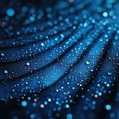 Poster - Macro shot of glowing liquid droplets under microscope science lab - image precision environment innovative concept