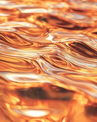 Poster - Elegant bronze metallic surface macro view warm brown tones polished finish antique mood abstract