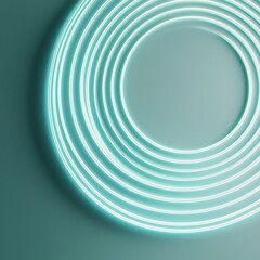Poster - Dynamic light trails creating concentric circles modern aesthetic graphic design minimalist background clean viewpoint
