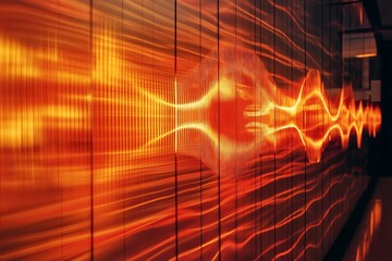 Poster - Artistic displays of sound frequencies