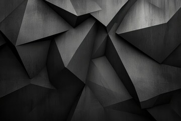 Poster - Modern Dark Geometric Background with Angular Shapes and Textured Design