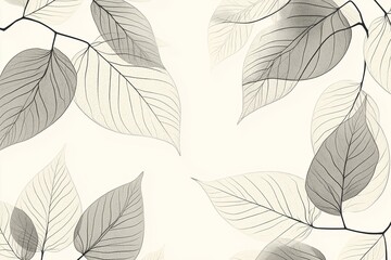 Poster - Endless veins and branching details in nature-inspired leaves