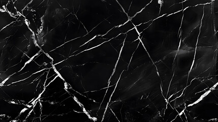 Wall Mural - black marble patterned texture background, abstract natural marble in black and white, generative ai