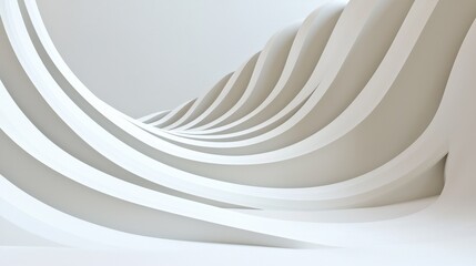 Poster - Elegant gray dna helix pattern on white gradient background scientific art modern design minimalist abstract viewpoint