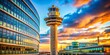 © kittipon - Arlanda Airport Tower Sweden, High Detail, Deep Focus, Stunning Architectural Photography
