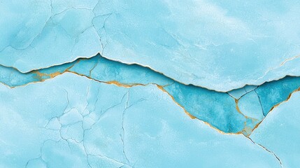 Poster - Vibrant turquoise stone texture with matrix patterns natural setting abstract image close-up view