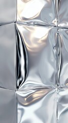 Poster - Industrial texture of layered metallic sheets overlapping surfaces with reflective highlights in bold