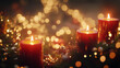 © Jhati - Red Candles Christmas Festive Warm Lights Winter Holiday Cozy Atmosphere Burning Joy Wax Hope Fire