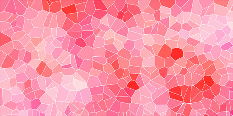 Aufkleber - light colorful pastel pink crystallize abstract background in light sweet vector illustration. white stoke color stone tile pattern. Cement kitchen decor. abstract mosaic polygonal vector background.
