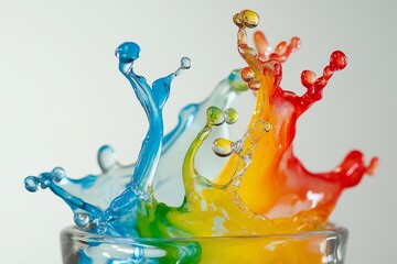 Poster - Realistic fluid dynamics with colorful results