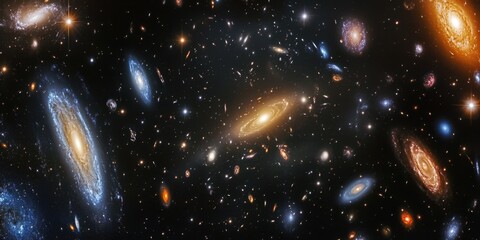 Wall Mural - the role of dark matter in galaxies: explore the mysterious substance that makes up much of the mass