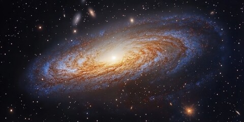 Wall Mural - the role of dark matter in galaxies: explore the mysterious substance that makes up much of the mass