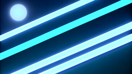 Wall Mural - abstract background with blue gradient light streaks on black, glowing blurred motion effect, glowin