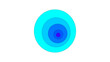 © FlorianSchultze - A blue circle with blue rings surrounding it. Vector graphic